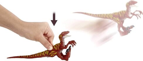 Jurassic World Toys Velociraptor - Jumping Savage Strike Dinosaur Action Figure, Smaller Size, Attack Move Iconic to Species, Movable Arms & Legs, Great Gift for Ages 4 Years Old & Up in Saudi Arabia