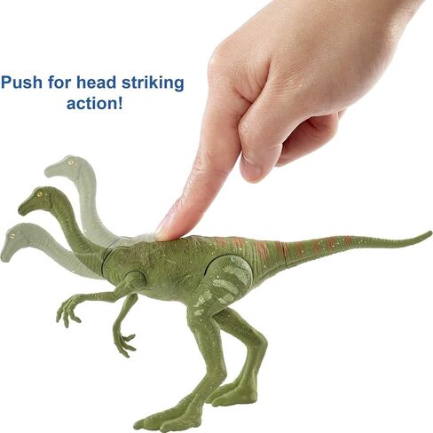 Jurassic World Fierce Force Gallimimus Camp Cretaceous Dinosaur Action Figure with Movable Joints, Realistic Sculpting & Single Strike Feature, Kids Gift Ages 3 Years & Older in Saudi Arabia