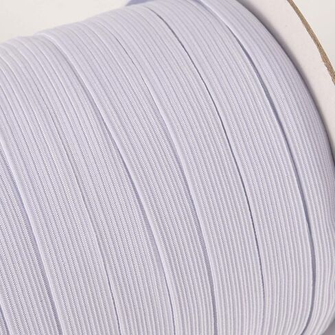 ZEONHEI 2 Roll 1/2 Inch Elastic Bands for Sewing, 196 Yard White Stretch Elastic String, High Elasticity Knit Elastic Spool Soft Flat Elastic Cord for Sewing DIY Craft, 98 Feet Per Roll in Kuwait