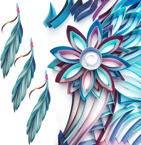 Enenes Paper Quilling Strips Kit 1300 PCS, 3 Tools, 26 Colors, 4 Widths in Saudi Arabia