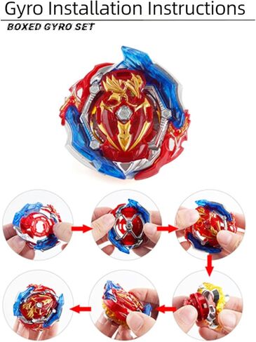 3-Piece Bey Battling Burst Tops B-201 Zest Achilles B-150 Union Achilles B-163 Brave Valkyrie pro Series Set Combat Battling Game for Kids Children Birthday Christmas Party Idea in Kuwait