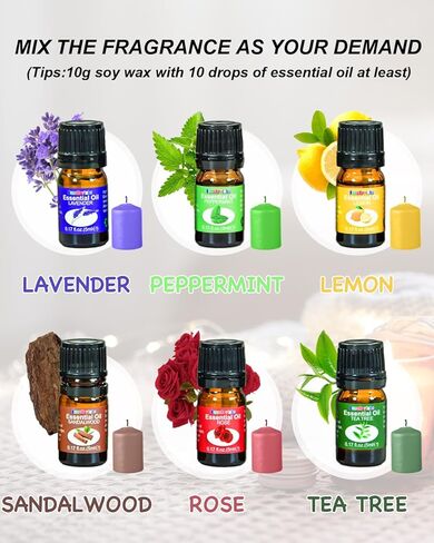 FansArriche Candle Making Kit, Candle Making Supplies for Adults, Full Set DIY Crafts Starter 2lb Soy Wax Candle Making Kit, Perfect as Home Decorations in Kuwait