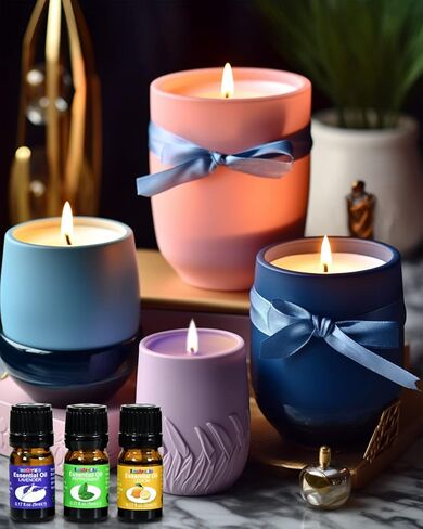 FansArriche Candle Making Kit, Candle Making Supplies for Adults, Full Set DIY Crafts Starter 2lb Soy Wax Candle Making Kit, Perfect as Home Decorations in Kuwait