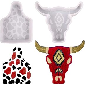 2 Pcs Freshie Molds for Aroma Beads, Highland Cow and Cowboy Silicone Molds for Car Freshie, Large Car Freshies Supplies Silicone Molds for Soap, Candle, Resin, Clay, DIY Craft, Gifts, Home Decor in Saudi Arabia
