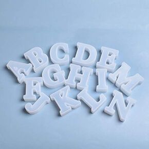 2.5 Inch 26 Pack Resin Mold 26 English Alphabet Letter Mold Silicone Mold for Resin Alphabet Resin Silicone Mold Handmade Letter Resin Casting Mold Capital Letter Mold in Kuwait