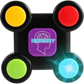 لعبة ذاكرة مضيئة مع أصوات من بيترلاين - لعبة إلكترونية كلاسيكية محمولة بـ 6 تسلسلات للأولاد والبنات والكبار، خفيفة الوزن، هدية محمولة للأطفال in Kuwait