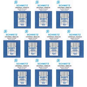 50 Schmetz Universal Sewing Machine Needles -  Size 70/10 - Box of 10 Cards