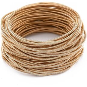 Beadthoven 50 Strands 2mm DIY Guitar String Spring Bracelet 12 Gauge French Bullion Wire SilverColor Spiral Steel Wire for Jewelry Making Embroidery Decoration in Kuwait