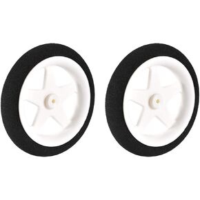 uxcell RC Model Plane Aircraft Wheel Micro Sport Wheel 0.07 Inch X 2.16 Inch - Wheel 2PCS