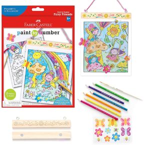 Faber-Castell Paint by Number Sweets - Kids Watercolor Paint by Number Craft for Ages 6-8+