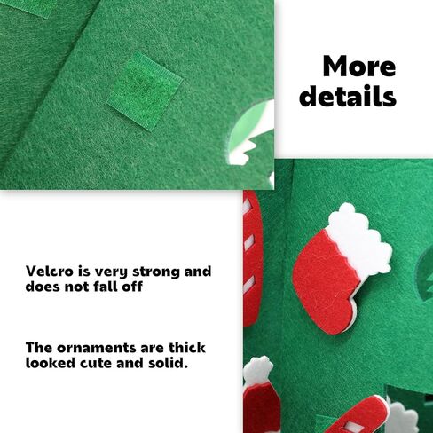 شجرة عيد الميلاد ثلاثية الأبعاد مصنوعة يدويًا مع 37 قطعة من الحلي، هدايا عيد الميلاد للأطفال السنة الجديدة زينة عيد الميلاد المصنوعة يدويًا in Kuwait