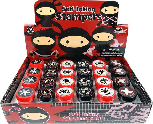 TINYMILLS 24 Pcs Ninjas Stampers for Kids in Saudi Arabia