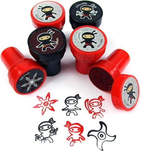 TINYMILLS 24 Pcs Ninjas Stampers for Kids in Saudi Arabia
