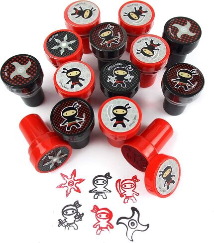 TINYMILLS 24 Pcs Ninjas Stampers for Kids in Saudi Arabia