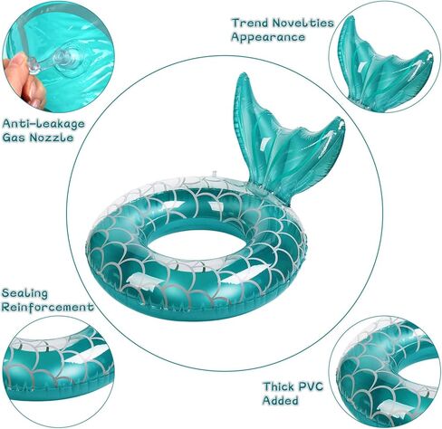 دائرة سباحة قابلة للنفخ، حلقة سباحة صيفية بقطر 43 بوصة، لعبة عائمة للسباحة وحفلات الرياضات المائية على الشاطئ من أجل المتعة in Kuwait
