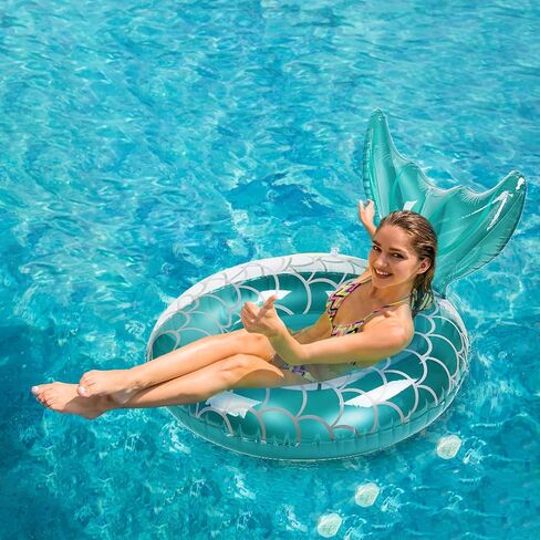 دائرة سباحة قابلة للنفخ، حلقة سباحة صيفية بقطر 43 بوصة، لعبة عائمة للسباحة وحفلات الرياضات المائية على الشاطئ من أجل المتعة in Kuwait