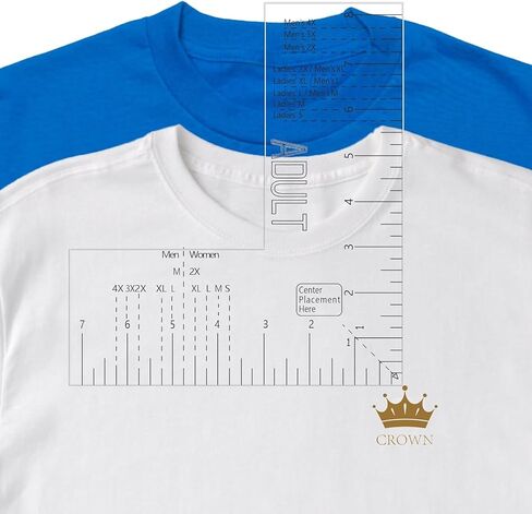 دليل مسطرة KINGRIA لمحاذاة الفينيل من الأكريليك على الصدر الأيسر أداة وضع شعار الخياطة اليدوية ملحقات مسطرة للتطريز والطباعة بالضغط الحراري in Kuwait