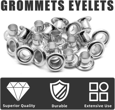 Litoexpe 2mm Eyelet Hole Punch Die Tool Set, Grommet Setter Hollow Punch in Kuwait