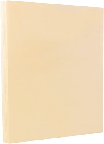 ورق جام بيبر فيلوم بريستول 67 رطل بطاقات - 8.5 × 11 غطاء - 147 جرام في المتر المربع - كريمي - 250 ورقة/ريم in Kuwait