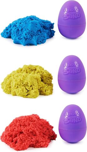 Kinetic Sand, 20-Pack Eggs with Red, Yellow, and Blue Play Sand, Christmas Stocking Stuffers, Party Favors & Goodie Bag Toys, Sensory Toys for Kids in Saudi Arabia