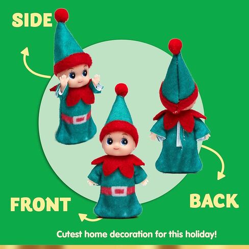 دمية قزم صغيرة من 3 قطع من جوين، دمية قزم صغيرة من الفينيل الملون على الوجه من الفينيل، اكسسوارات قزم للاطفال الاولاد والبنات من اجل ملحقات ودعائم القزم وتقويمات ادفينت وحشو الجورب in Kuwait