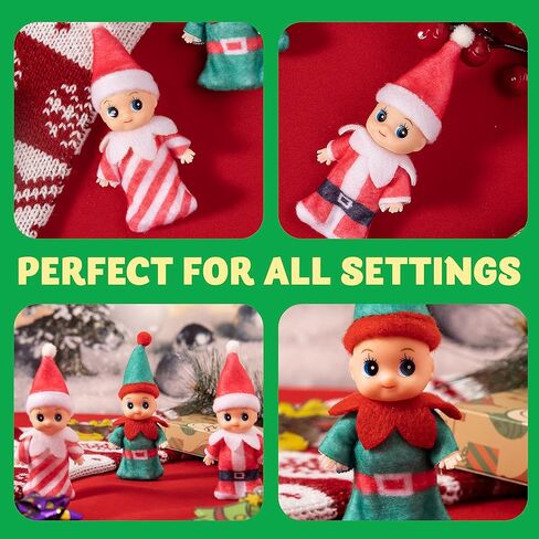 دمية قزم صغيرة من 3 قطع من جوين، دمية قزم صغيرة من الفينيل الملون على الوجه من الفينيل، اكسسوارات قزم للاطفال الاولاد والبنات من اجل ملحقات ودعائم القزم وتقويمات ادفينت وحشو الجورب in Kuwait