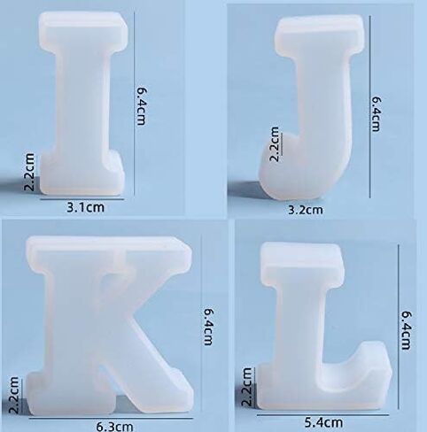 2.5 Inch 26 Pack Resin Mold 26 English Alphabet Letter Mold Silicone Mold for Resin Alphabet Resin Silicone Mold Handmade Letter Resin Casting Mold Capital Letter Mold in Kuwait
