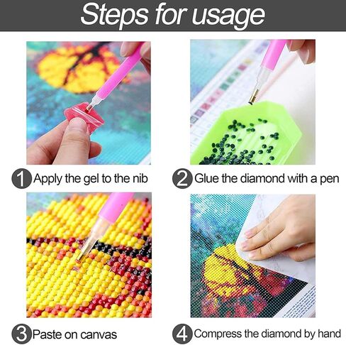 Jungobiu 5D الماس مجموعات الطلاء القط لطيف، DIY الماس الفن الزهور مجموعات الطلاء مع الماس الحفر الكامل جولة الكريستال حجر الراين التطريز المستخدمة للمنزل مكتب الجدار الديكور 12x16 بوصة in Kuwait