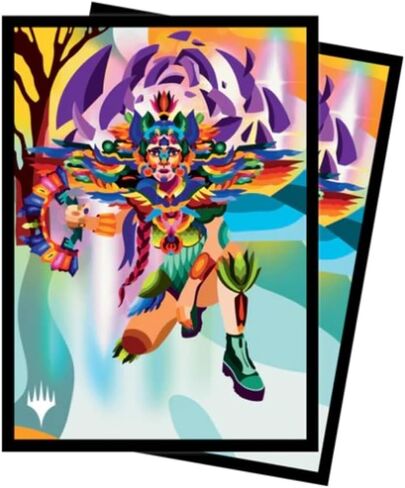 Ultra Pro - الكهوف المفقودة من Ixalan 100ct Deck Protector® الأكمام Huatli، شاعر الوحدة من أجل السحر: التجمع، حماية بطاقات MTG من الجرجر والخدوش، واقي أكمام البطاقة ذو الحجم القياسي in Kuwait