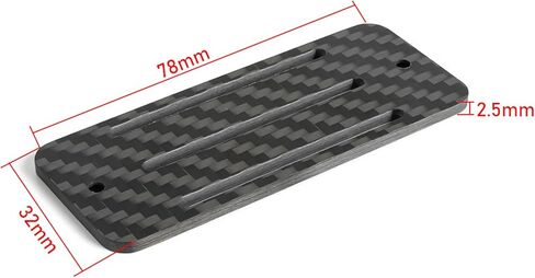 HOBOHY 1/10 علبة بطارية من ألياف الكربون ESC جهاز استقبال جبل ل 1:10 RC الزاحف LCG SCX10 استبدال الهيكل ترقية أجزاء in Kuwait