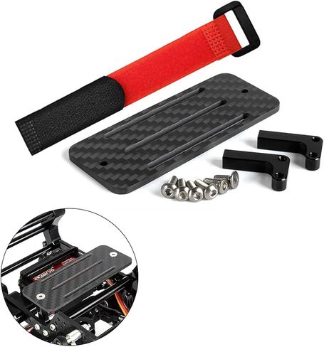 HOBOHY 1/10 علبة بطارية من ألياف الكربون ESC جهاز استقبال جبل ل 1:10 RC الزاحف LCG SCX10 استبدال الهيكل ترقية أجزاء in Kuwait