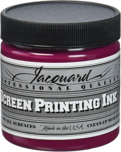 Jacquard Professional Screen Print Ink, Water-Soluable, 4oz Jar, Process Magenta (141) in Saudi Arabia