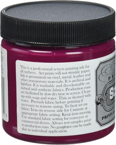 Jacquard Professional Screen Print Ink, Water-Soluable, 4oz Jar, Process Magenta (141) in Saudi Arabia