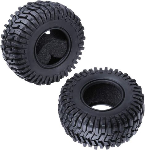 إطارات Hobbypark 2. 2 بوصة مع حشوات إسفنجية ذات إطارات إطارات ذات قفل خرز لشاحنة 1/10 RC Rock Crawler بديلة لجميع التضاريس (4 عبوات) in Saudi Arabia