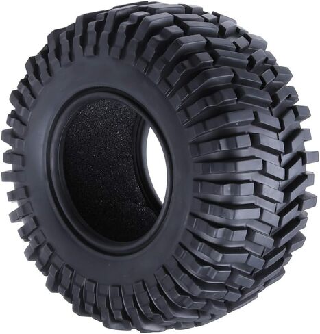إطارات Hobbypark 2. 2 بوصة مع حشوات إسفنجية ذات إطارات إطارات ذات قفل خرز لشاحنة 1/10 RC Rock Crawler بديلة لجميع التضاريس (4 عبوات) in Saudi Arabia