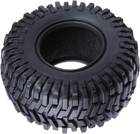 إطارات Hobbypark 2. 2 بوصة مع حشوات إسفنجية ذات إطارات إطارات ذات قفل خرز لشاحنة 1/10 RC Rock Crawler بديلة لجميع التضاريس (4 عبوات) in Saudi Arabia
