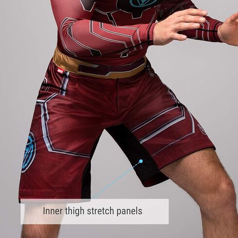 Hayabusa Mens Marvel Hero Elite BJJ Fight Shorts in Kuwait