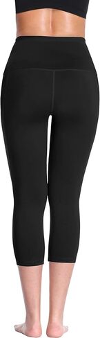 NELEUS Women's Tummy Control High Waist Capri Running Leggings Yoga Pants with Pocket in Kuwait