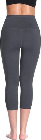NELEUS Women's Tummy Control High Waist Capri Running Leggings Yoga Pants with Pocket in Kuwait