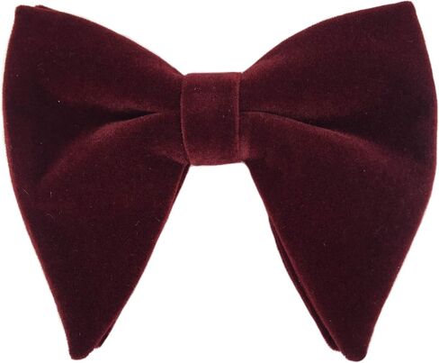Justar Men's Velvet Bow Ties Pre-Tied Oversized Bowtie Formal Tuxedo Butterfly Big Bowties in Kuwait