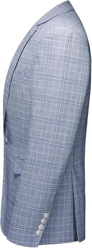 Men's Plaid Blazer Sport Coats Jackets Slim Fit Lightweight Casual Checkered Blazer for Men in Kuwait