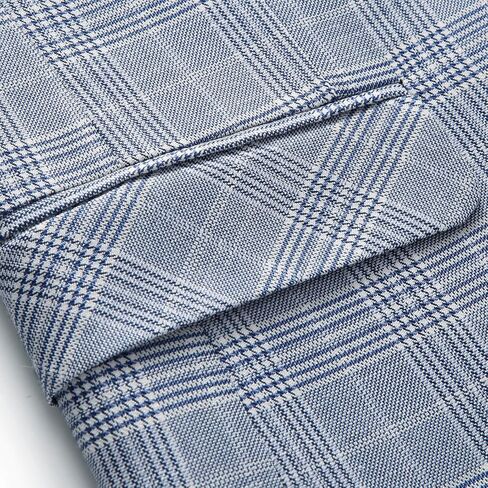 Men's Plaid Blazer Sport Coats Jackets Slim Fit Lightweight Casual Checkered Blazer for Men in Kuwait