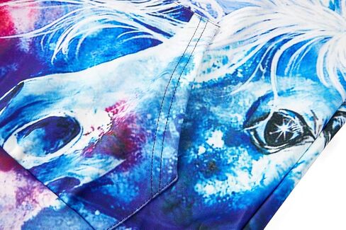 ainuno يونيكورن هوديي للنساء في سن المراهقة الفتيات، البلوز البلوز الجدة هوديس 3d مطبوعة قمم سترات الخريف لطيف in Kuwait