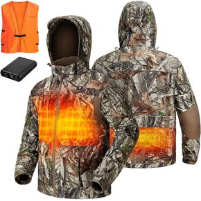 TIDEWE Heated Jacket for Men with Battery Pack, Zippered Back Pocket with Heater (Next Camo G2, Size S-XXXL) in Kuwait