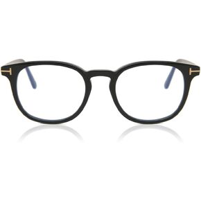 Eyeglasses Tom Ford FT 5819 -B 001 Shiny Black,"t" Logo/Blue Block Lenses in Kuwait