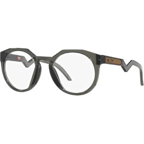 إطارات نظارات طبية دائرية Ox8139 Hstn Rx للرجال من أوكلي، عدسات تجريبية/حبر زيتوني، 50 ملم in Saudi Arabia