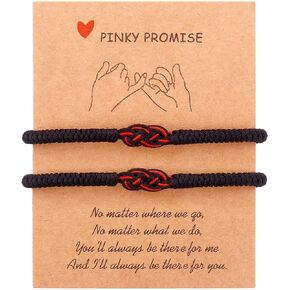Pingyongchang Red String Couples Bracelets Matching Protection Long Distance Relationships Adjustable Good Luck Knot Strand Bracelet for Friends Family Women Men Girls Boys