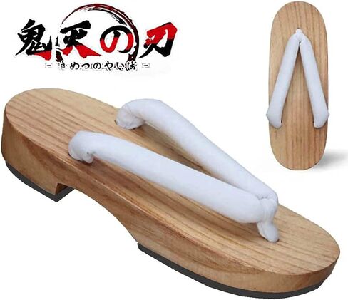 Meaniny Wooden Clogs Women's Kamado Kochou Cosplay Shoes Geta Slippers Japanese in Kuwait