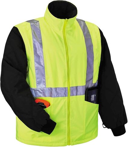 Ergodyne mens Hoodie Type R Class 3 4 in 1 Jacket, Lime, X-Large US in Saudi Arabia