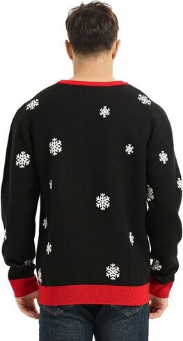 Frojuly Ugly Christmas Sweater Men Funny Tacky Inappropriate Hilarious Mens Holiday Sweaters Adult for Xmas Vacation Party in Kuwait